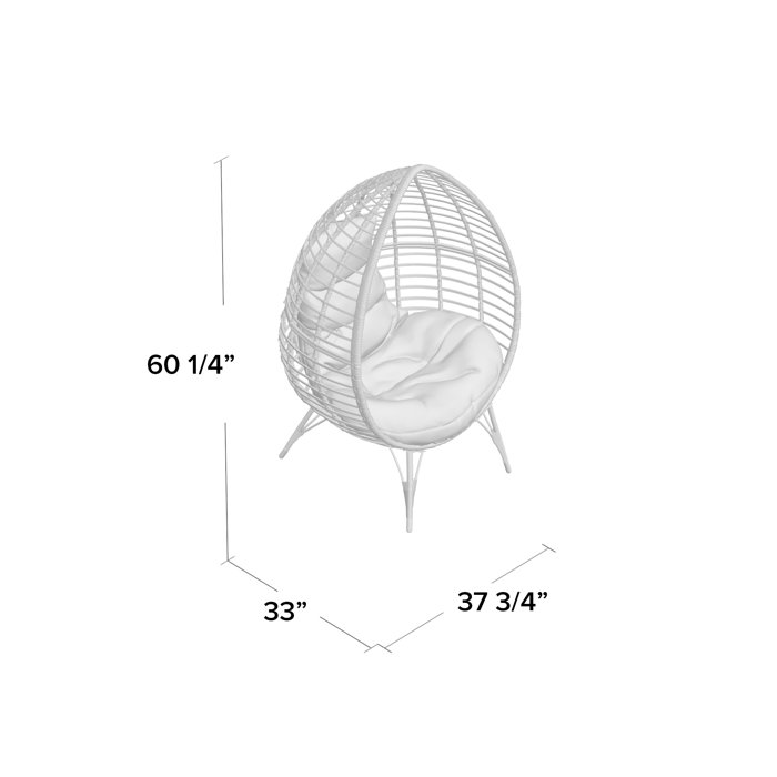 Dakota Fields Dixion Teardrop Patio Chair with Cushions & Reviews Wayfair